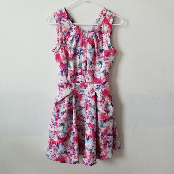 Mcginn Rainbow Tie Dye Watercolor Dress Size 4. - Picture 1 of 7